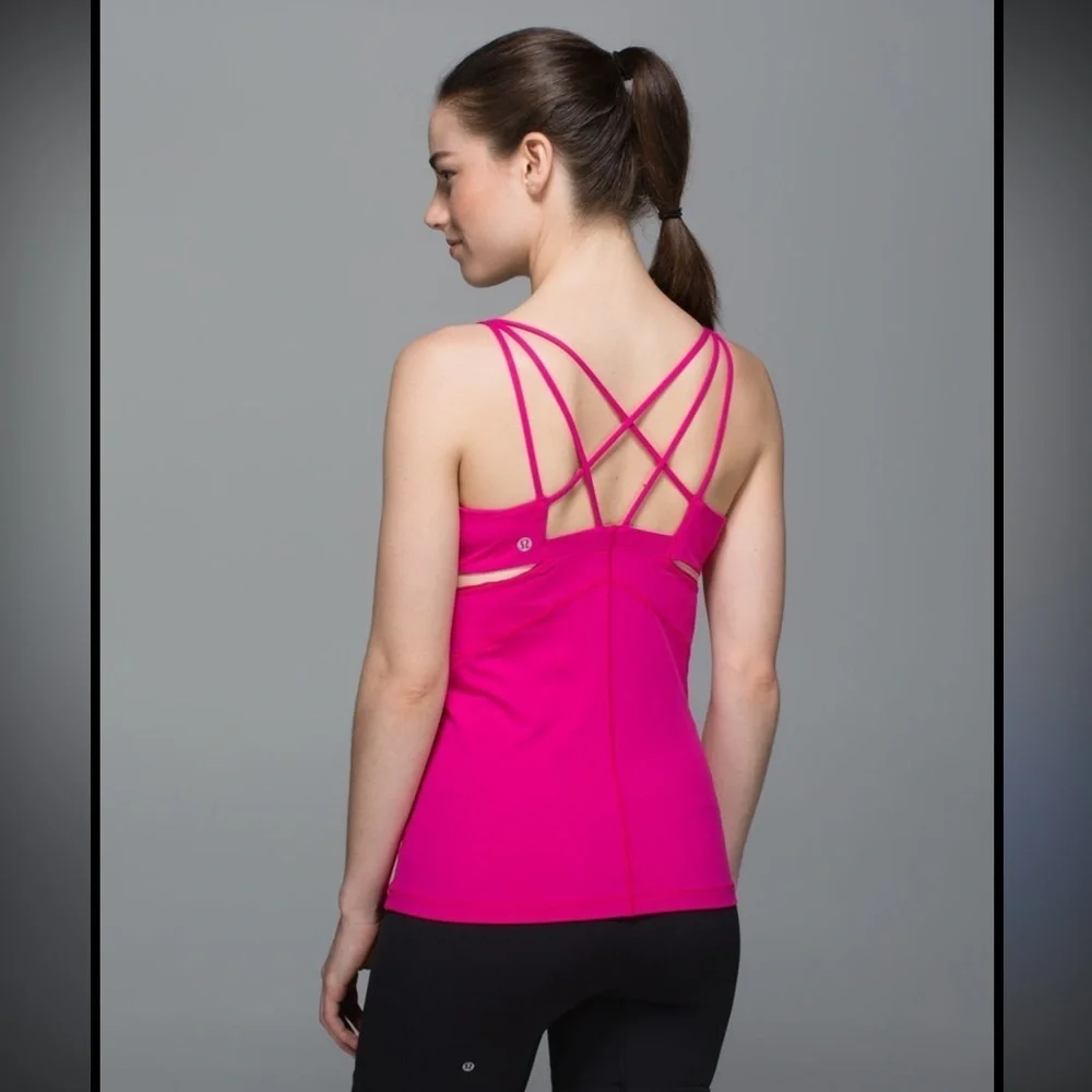 HOT PINK lululemon athletica Exquisite Tank II in Magenta